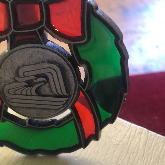 Bird Ornament stain glass with metal - Picture 4 of 13